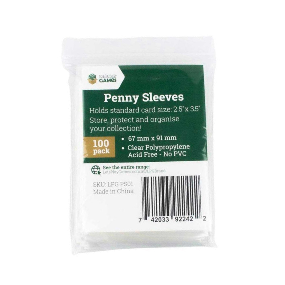 Penny Sleeves - Single Pack of 100 or Display (10 Packs) by LPG