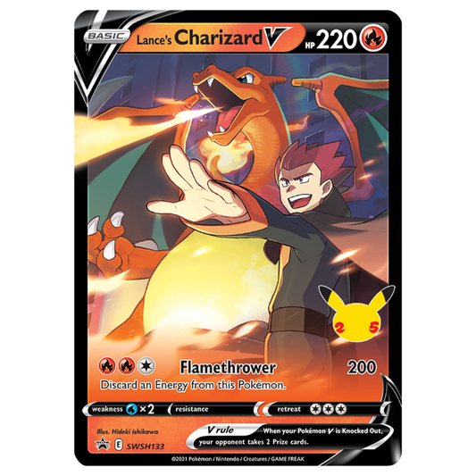 SWSH133 Lance's Charizard V - Holo Promo