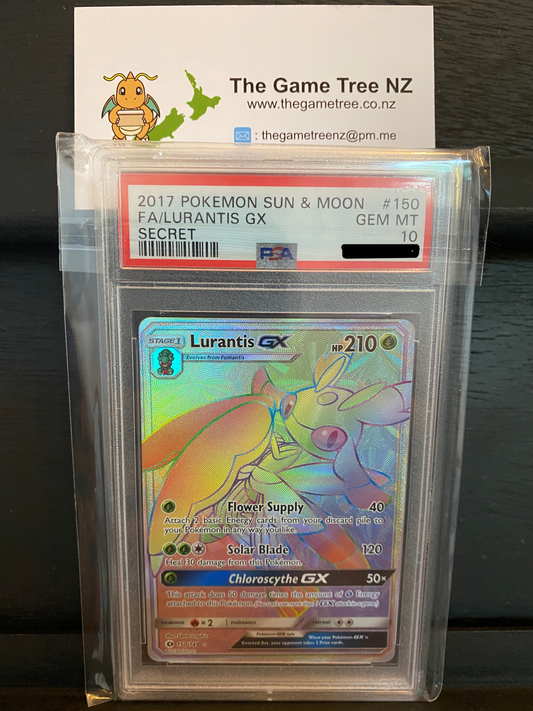 PSA 10 GEM MT Lurantis GX - Sun & Moon Secret Rainbow 150/149