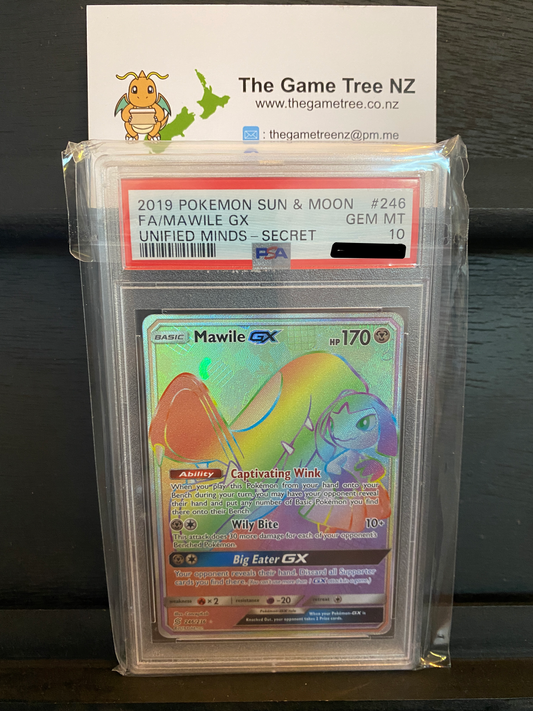 PSA 10 GEM MT Mawile GX - Unified Minds Secret Rainbow 246/236