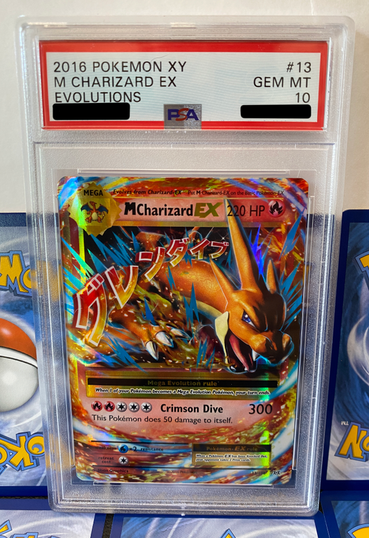 PSA 10 GEM MT M Charizard EX Holo - XY Evolutions 13/108