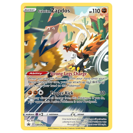 SWSH283 Galarian Zapdos - Full Art Promo