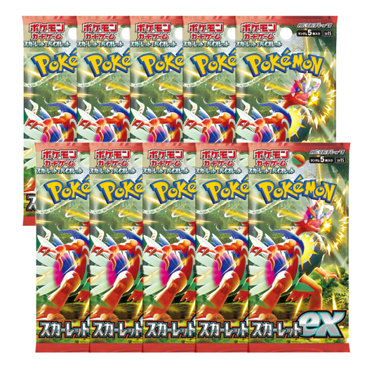 10x Scarlet ex Booster Packs (sv1s) - Value Deal *Japanese*