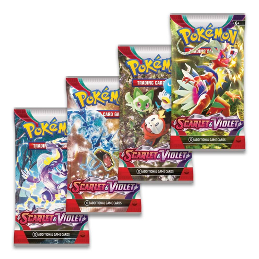 Scarlet & Violet 4x Booster Pack Art Set