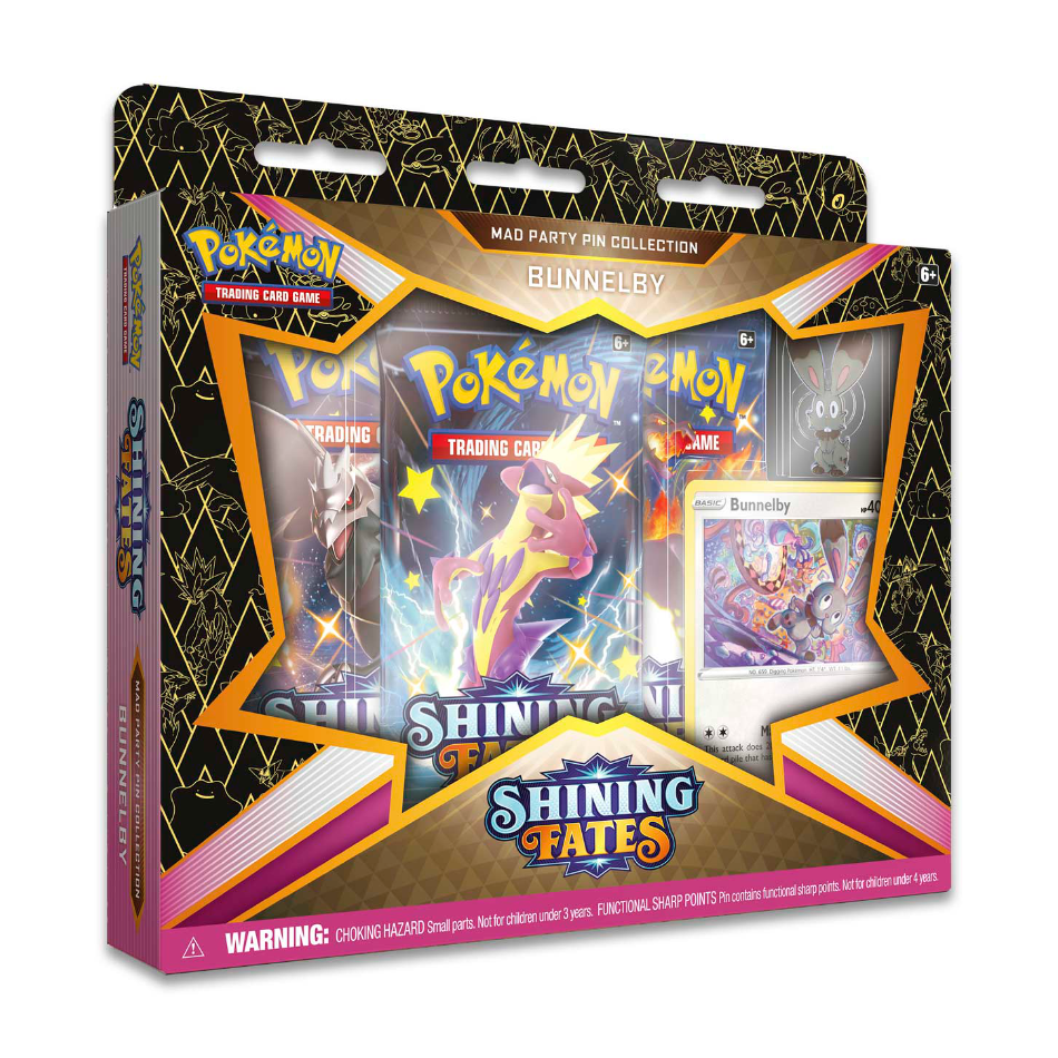 *SEALED DISPLAY* Shining Fates Mad Party Pin Collection