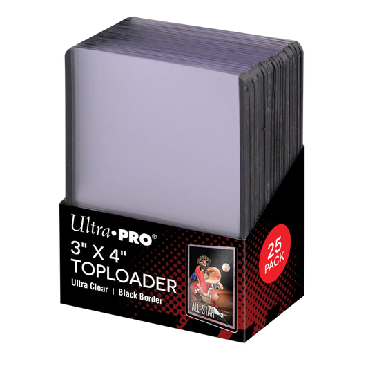 Ultra Pro - Black Border Toploaders 3" x 4" Standard Size 25ct