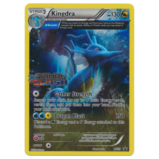 XY39 Kingdra - Holo Pre-Release Promo (Primal Clash Stamped)