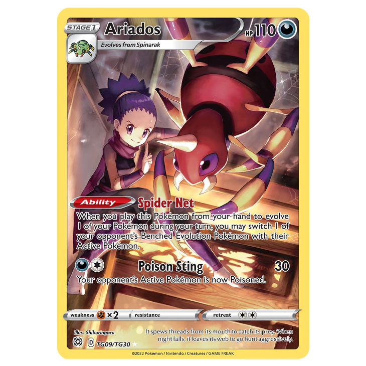 Ariados - Brilliant Stars - TG09/TG30 - Holo Ultra Rare Trainer Gallery